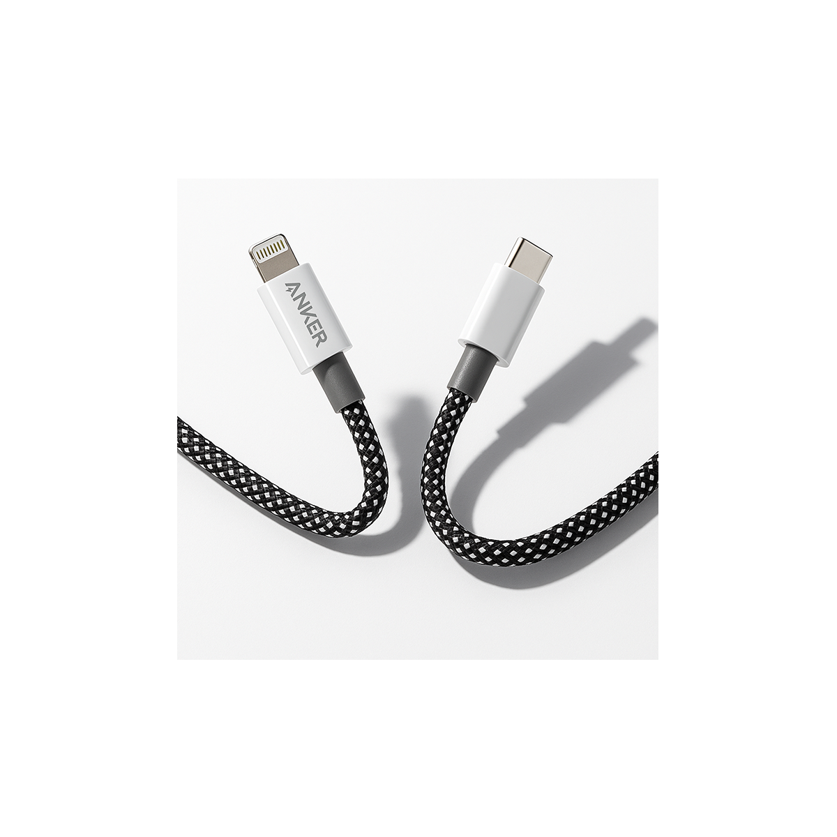 Anker USB-C to Lightning Cable (100mc) – MFi Certified, Fast PD Charging, Braided, iPhone 14/13/12