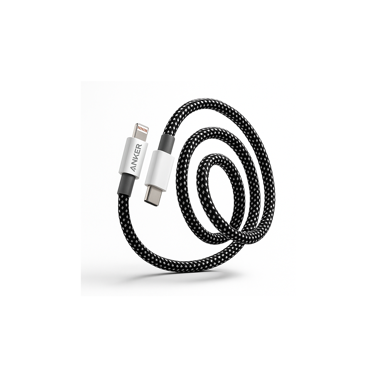 Anker USB-C to Lightning Cable (100mc) – MFi Certified, Fast PD Charging, Braided, iPhone 14/13/12