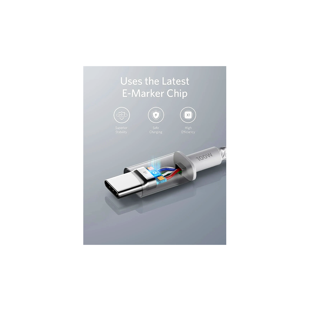 Anker USB-C to USB-C Braided Cable — 60W PD Fast Charging, Extra-Long (3 m)