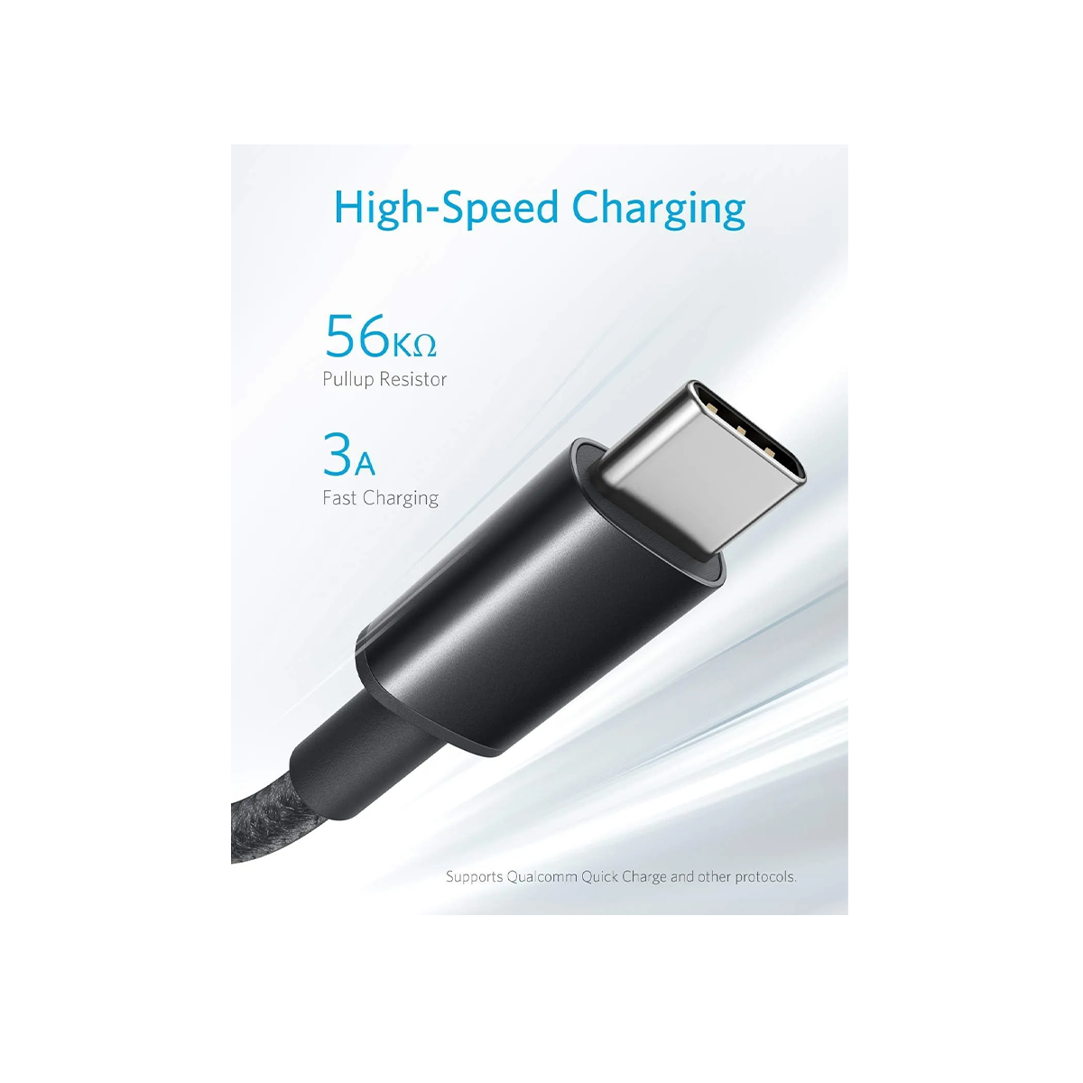 Anker USB-A to USB-C Braided Cable (3A, Nylon, 2 m)