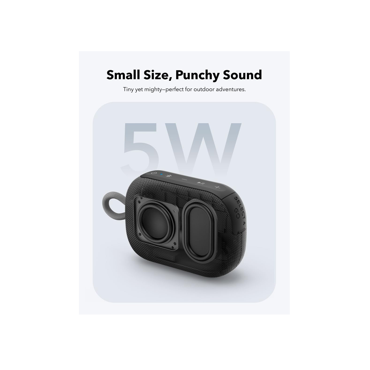 Soundcore Select 4 Go – Mini Bluetooth Speaker, 20-Hour Playtime, TWS Stereo