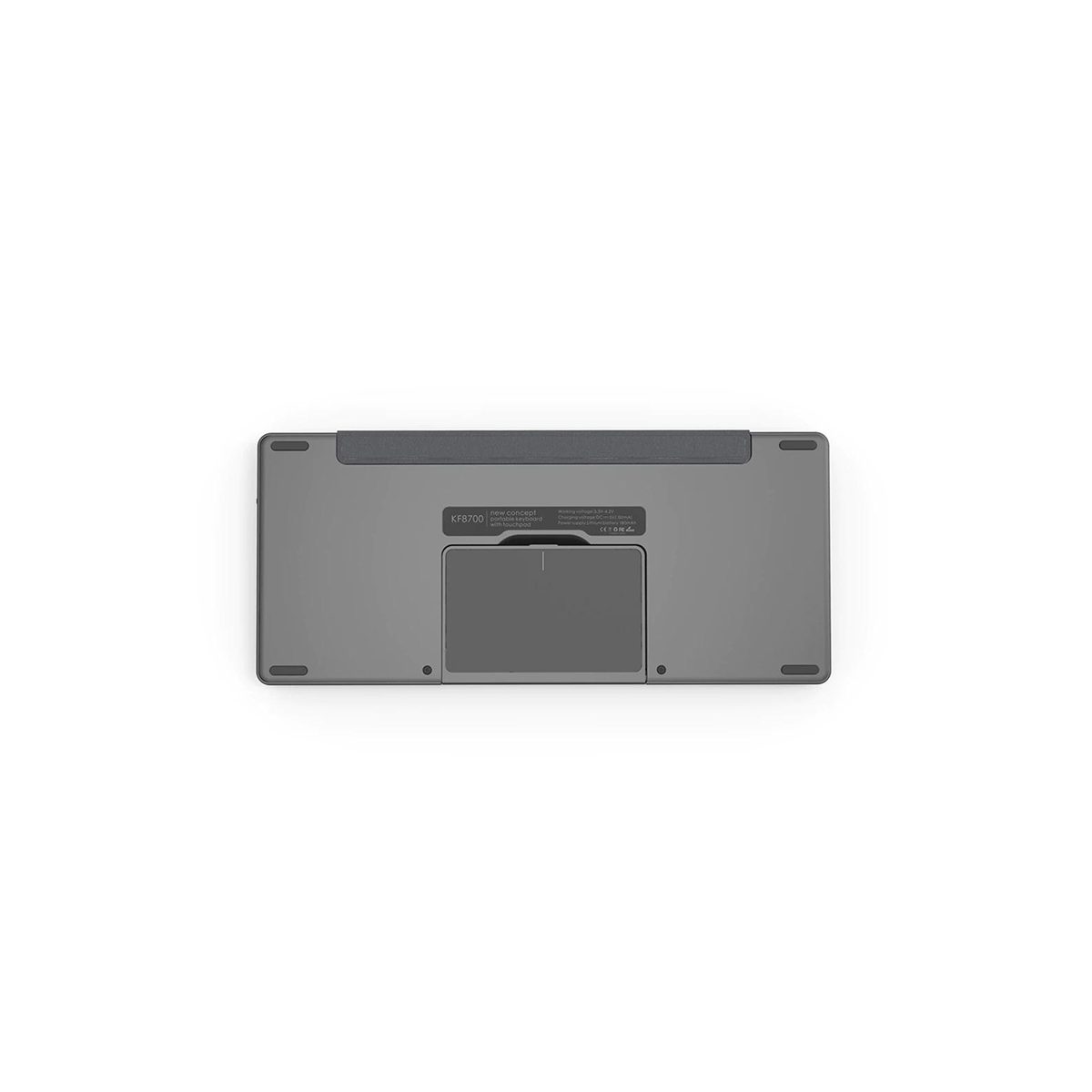 Slim Bluetooth Keyboard with Rotatable Touchpad – PU Leather Stand Case, Multi-OS