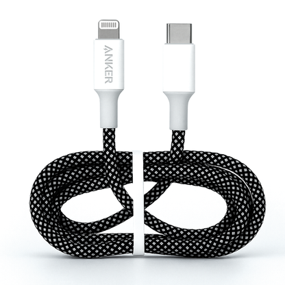 Anker USB-C to Lightning Cable (100mc) – MFi Certified, Fast PD Charging, Braided, iPhone 14/13/12