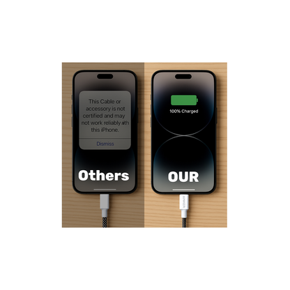 Anker USB-C to Lightning Cable (100mc) – MFi Certified, Fast PD Charging, Braided, iPhone 14/13/12
