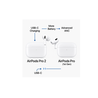 AirPods Pro (2nd Gen) – Active Noise Cancellation, Spatial Audio, USB-C