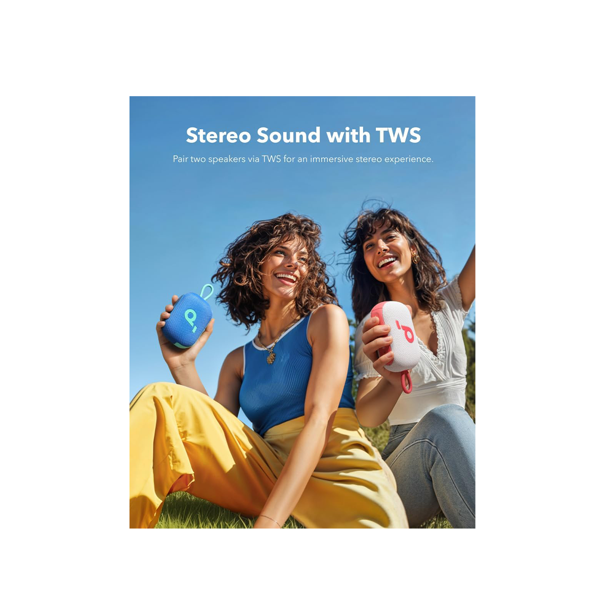 Soundcore Select 4 Go – Mini Bluetooth Speaker, 20-Hour Playtime, TWS Stereo
